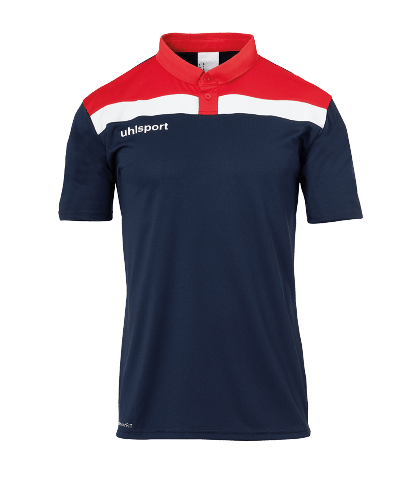 Uhlsport Offense 23 Poloshirt Kids Blau Rot F10 - blau