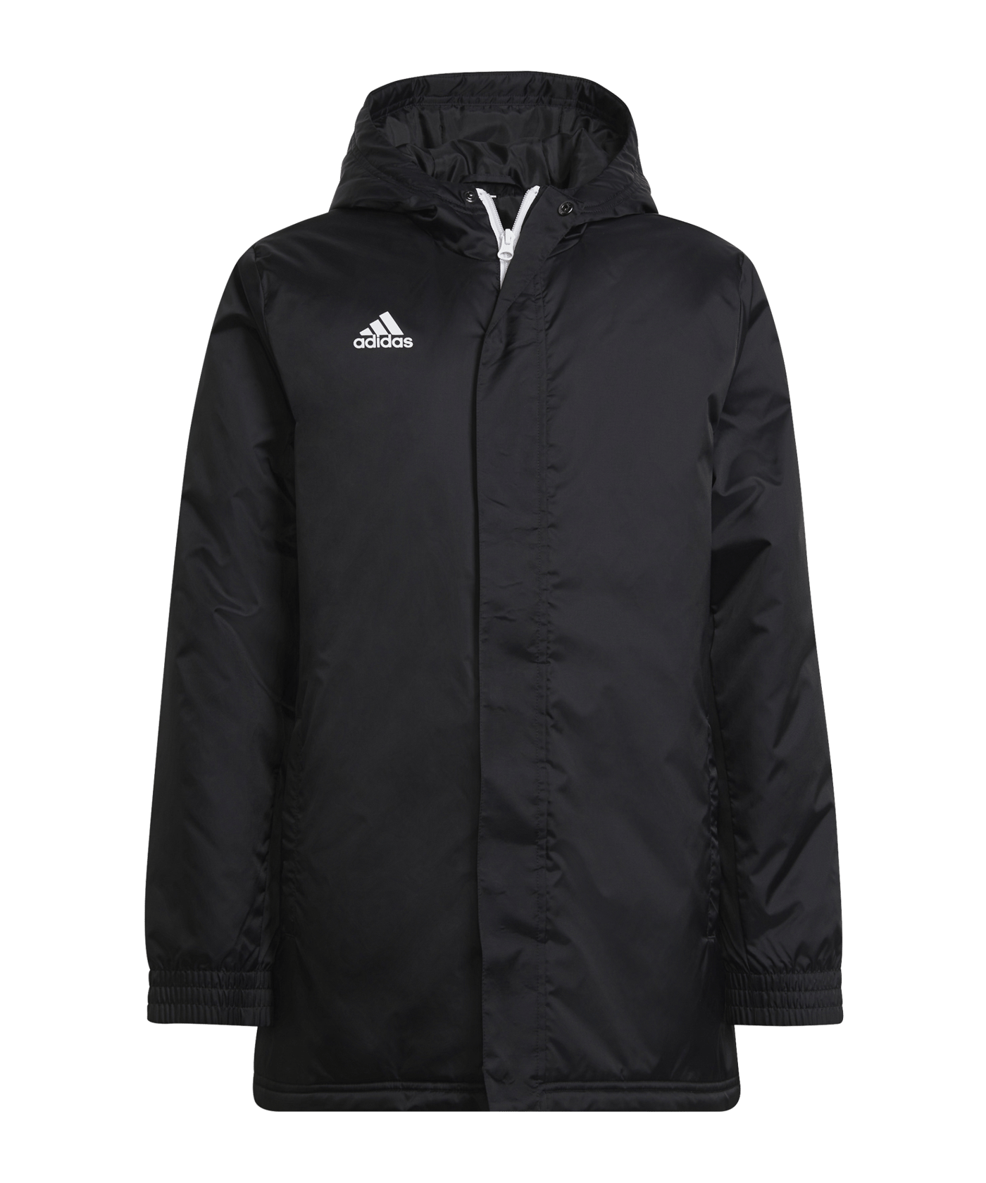 adidas Entrada 22 Stadium Winterjacke Kids Schwarz - schwarz