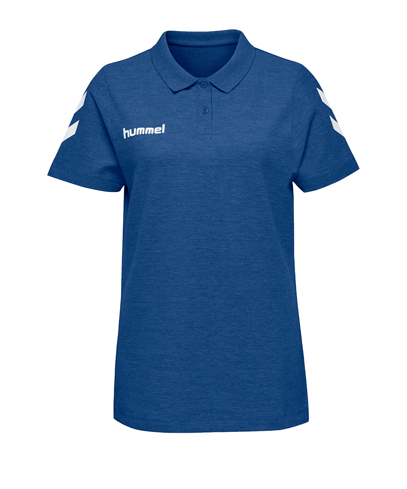 Hummel Cotton Poloshirt Damen Blau F7045 - blau