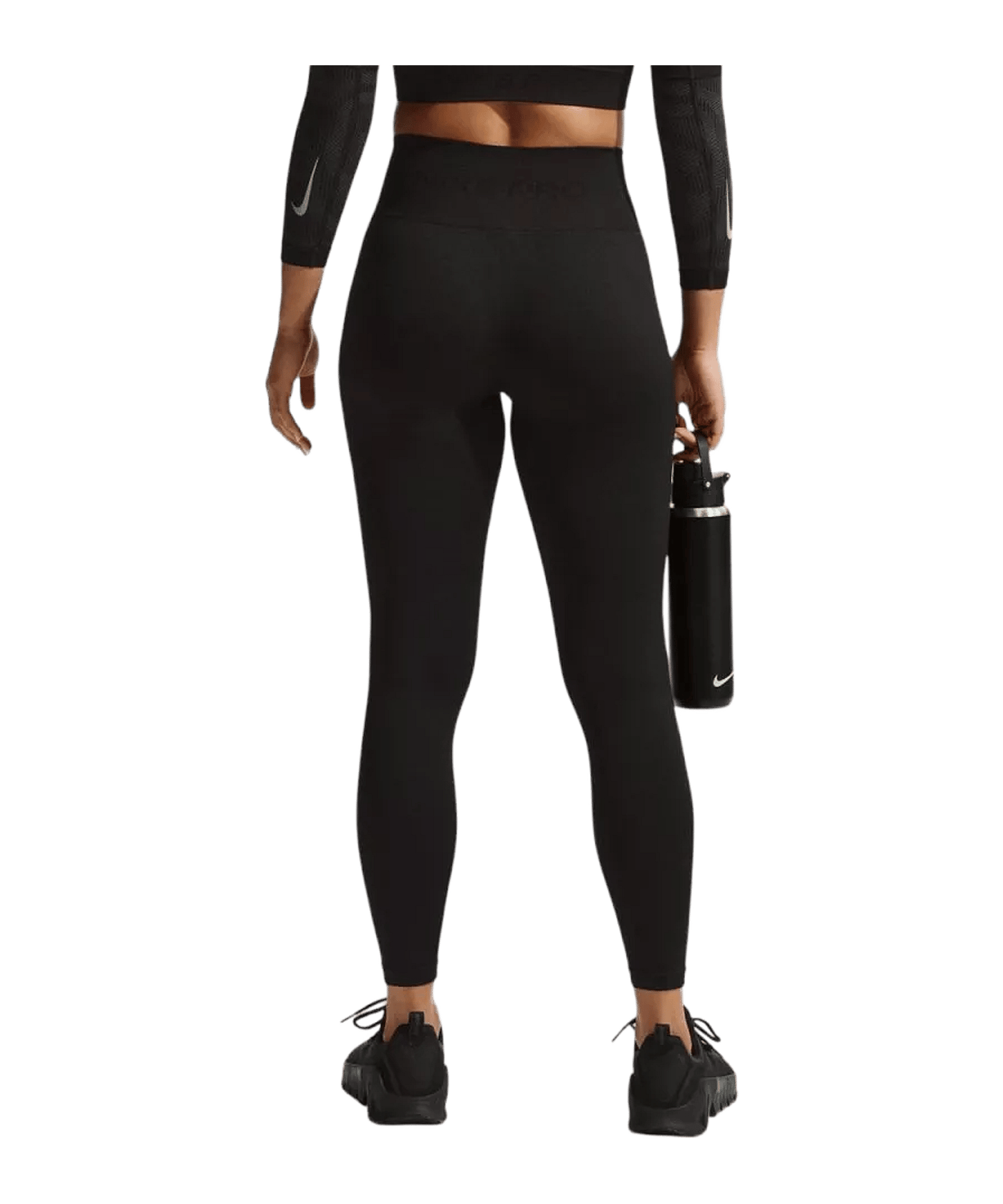Nike Seamless High Rise 7/8 Leggings Damen Schwarz F010 - schwarz