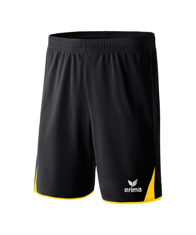 Erima 5-Cubes Short Kids Schwarz Gelb - schwarz