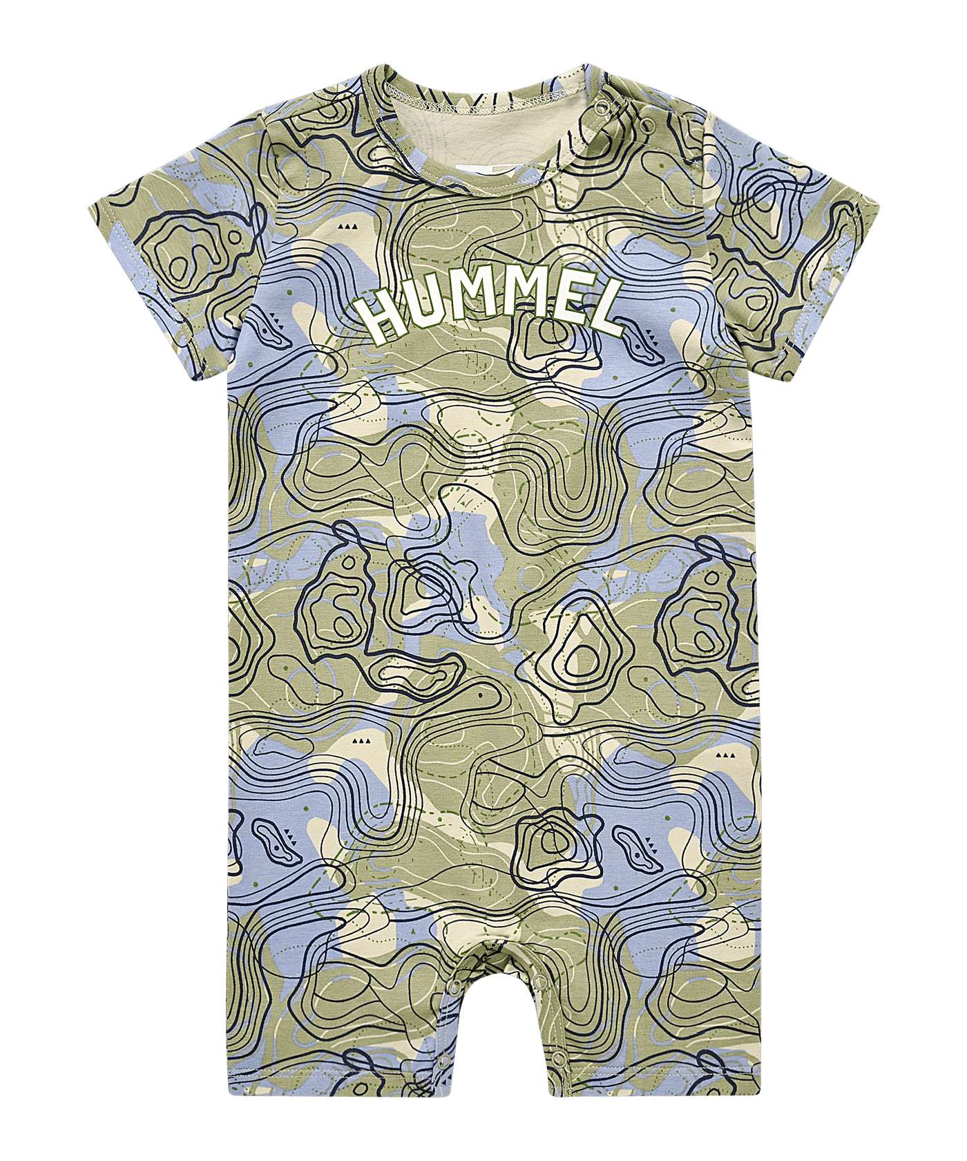 Hummel Janus Bodysuit S/S Anzug Kids Grün F6367 - gruen