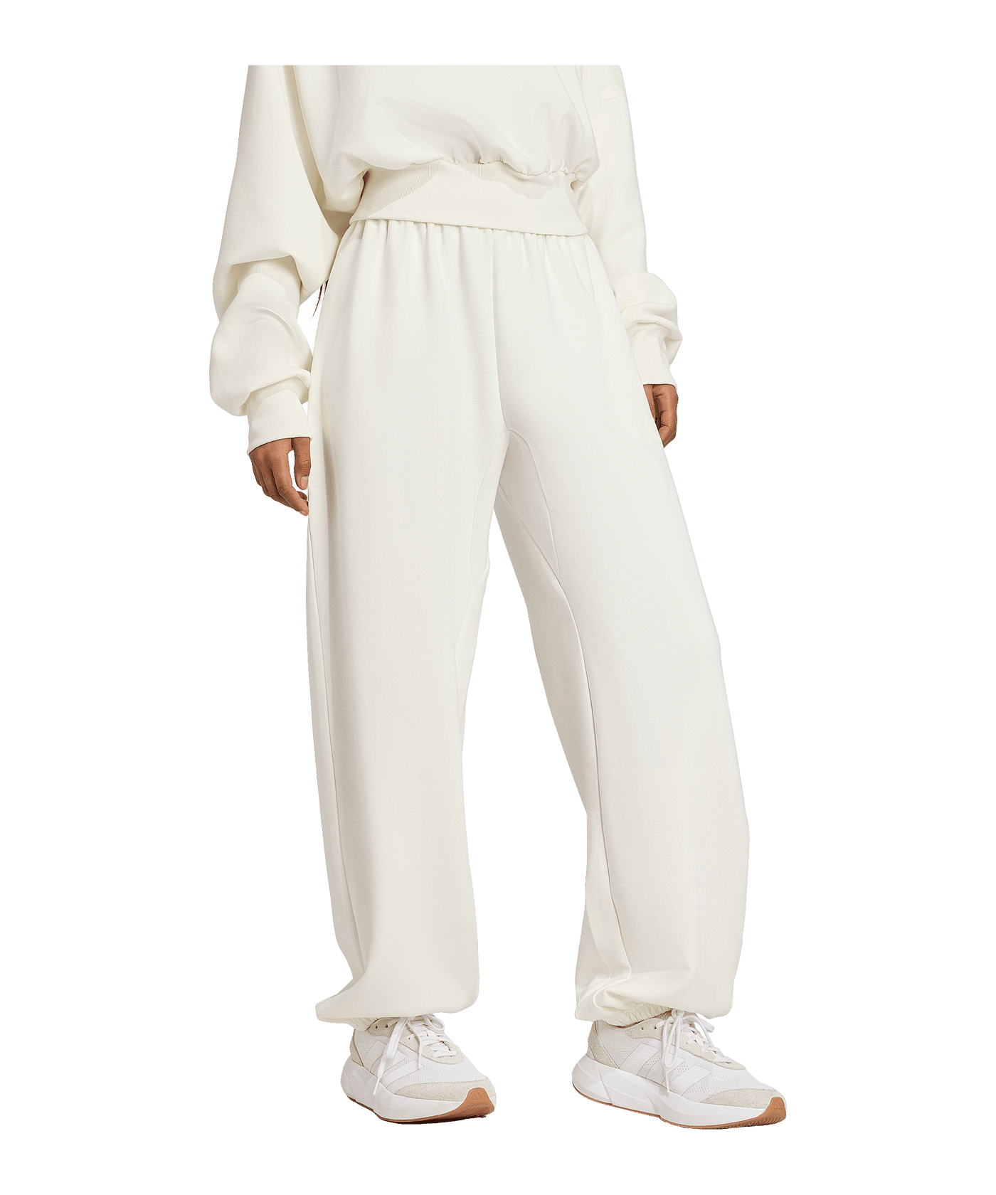 adidas Soft Lux Jogginghose Damen Weiß - weiss