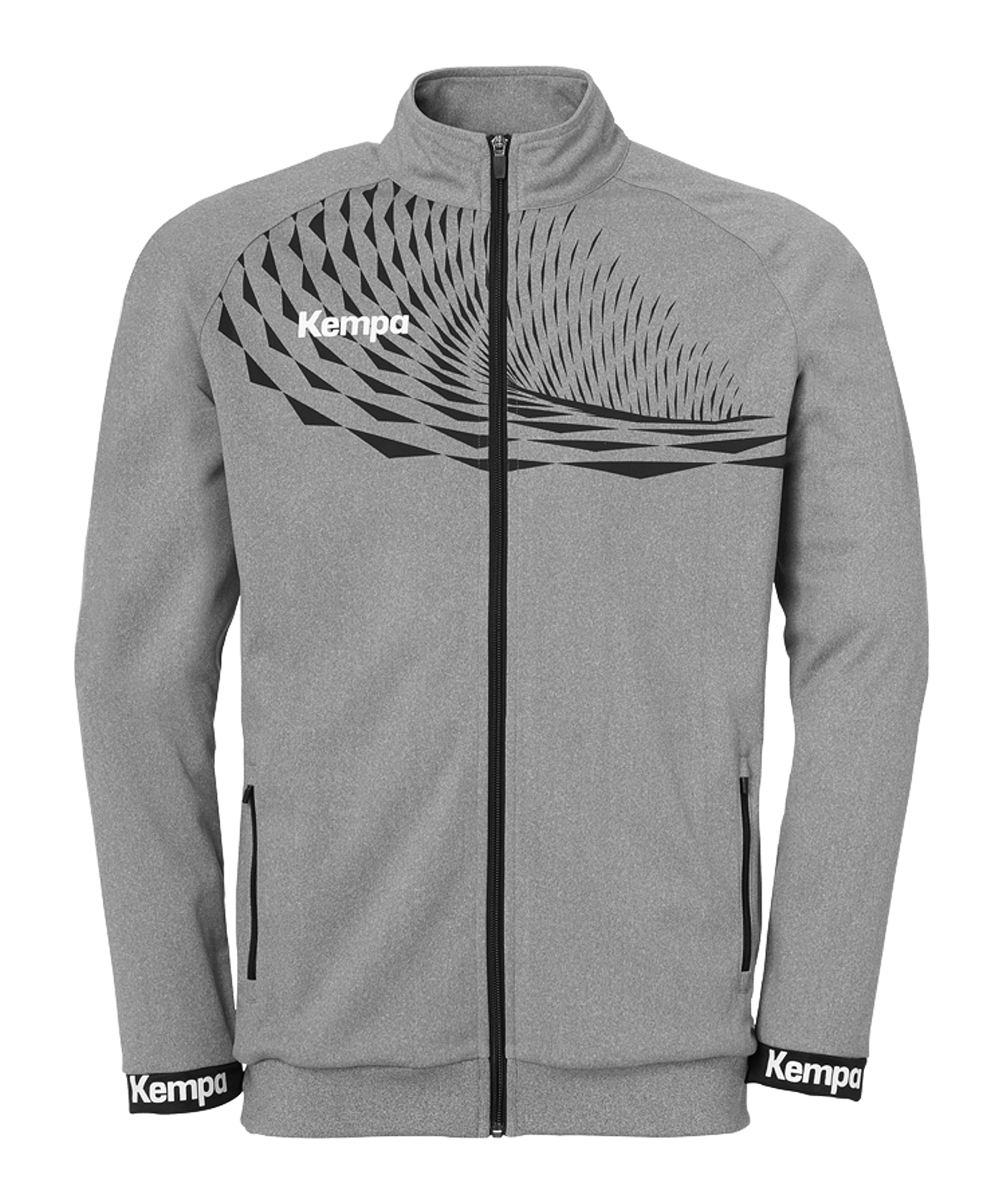 Kempa Wave 26 Poly Trainingsjacke Kids Grau F005 - grau