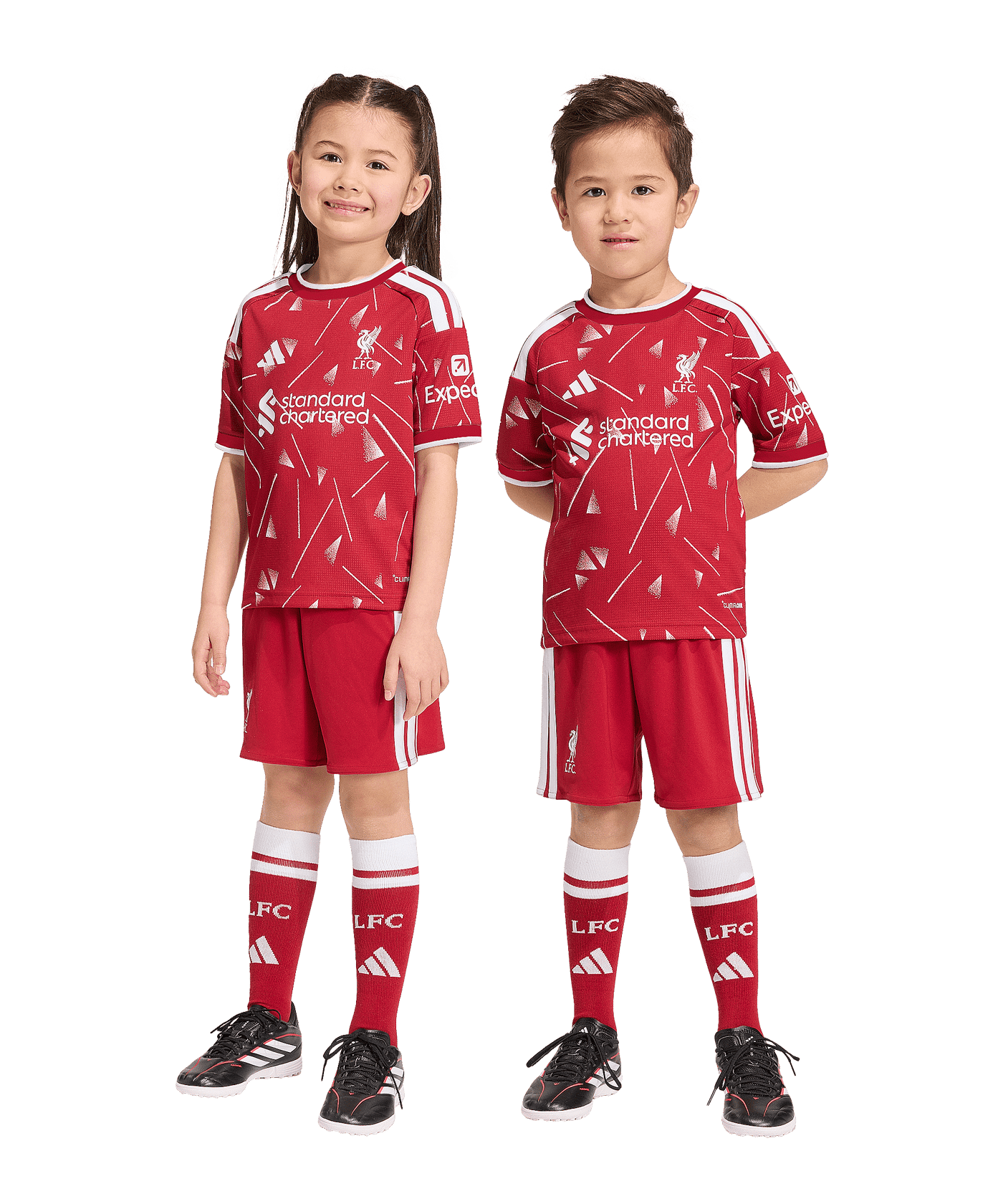 adidas FC Liverpool Trikot Set Home 2026/2027 Kids Rot - rot