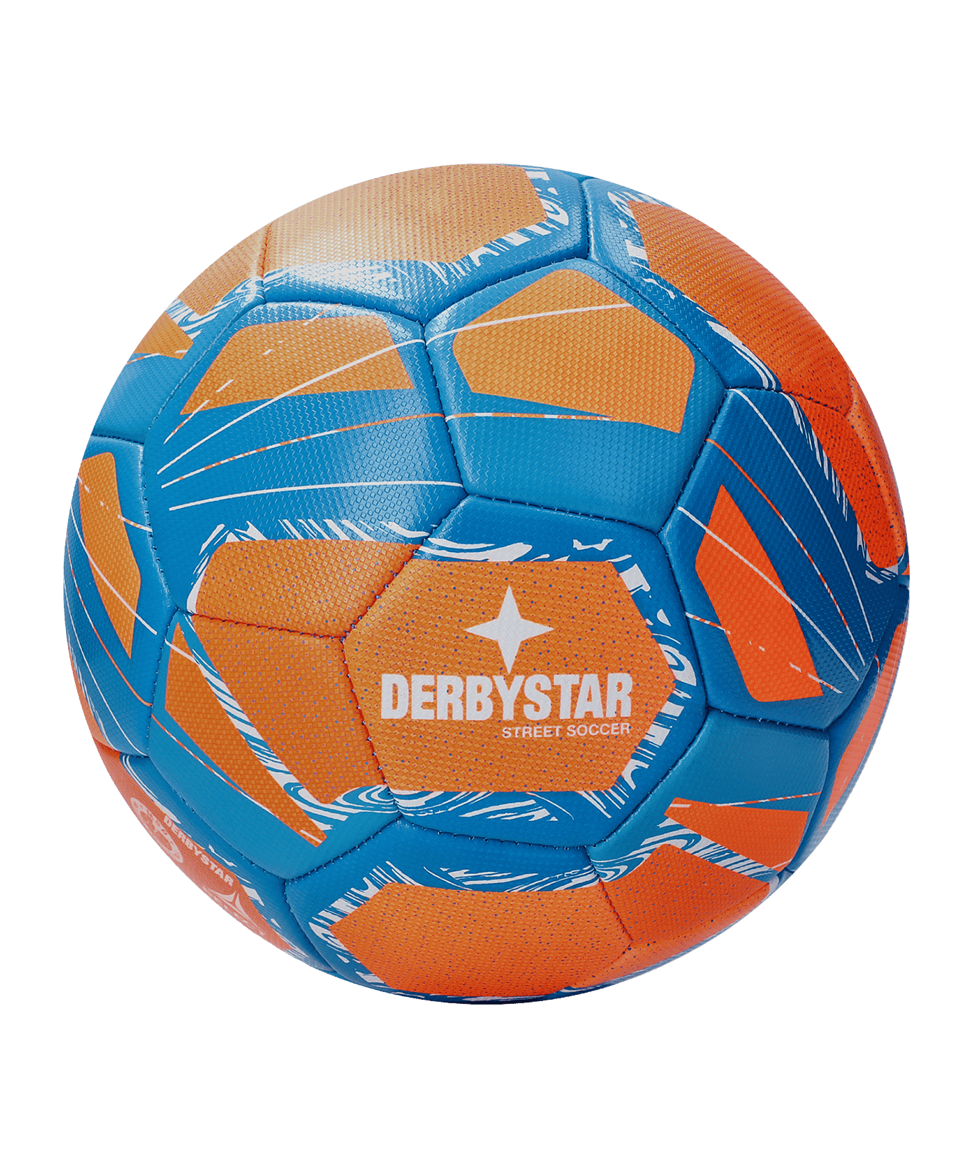 Derbystar Street Soccer v24 Trainingsball Orange Blau Weiss F761 - orange