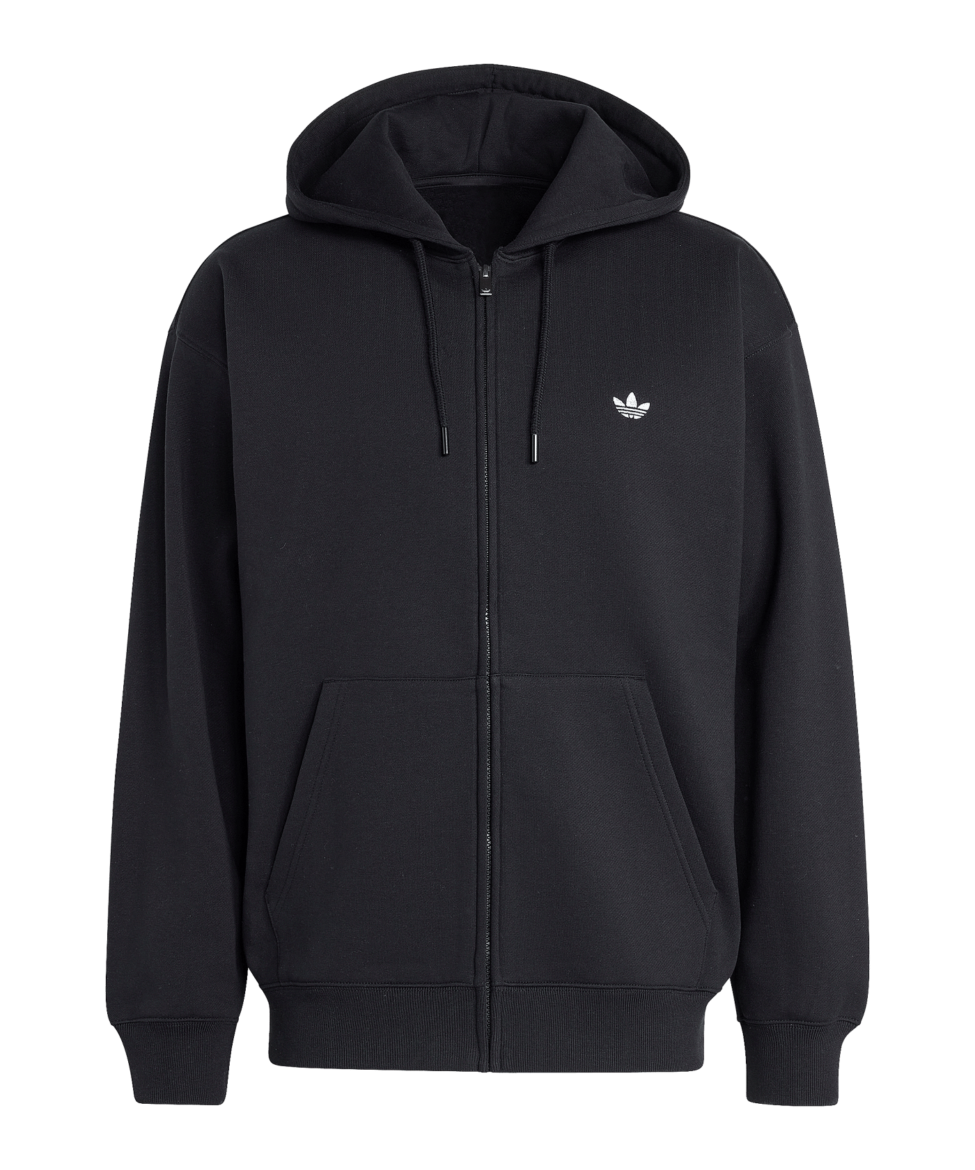 adidas Originals Trefoil Essentials Loose Kapuzenjacke Schwarz - schwarz