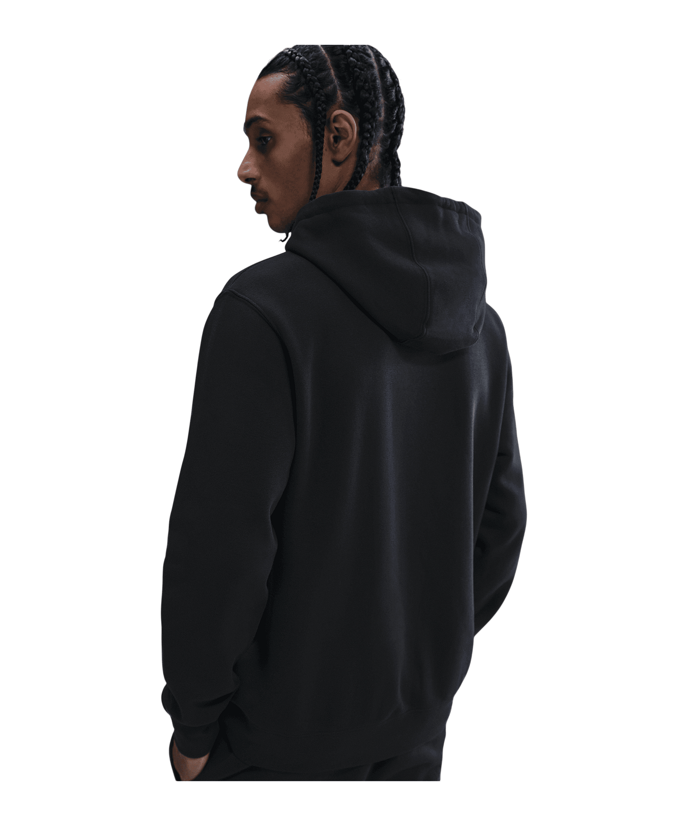 Nike Club Pullover Fleece Hoody Schwarz F010 - schwarz