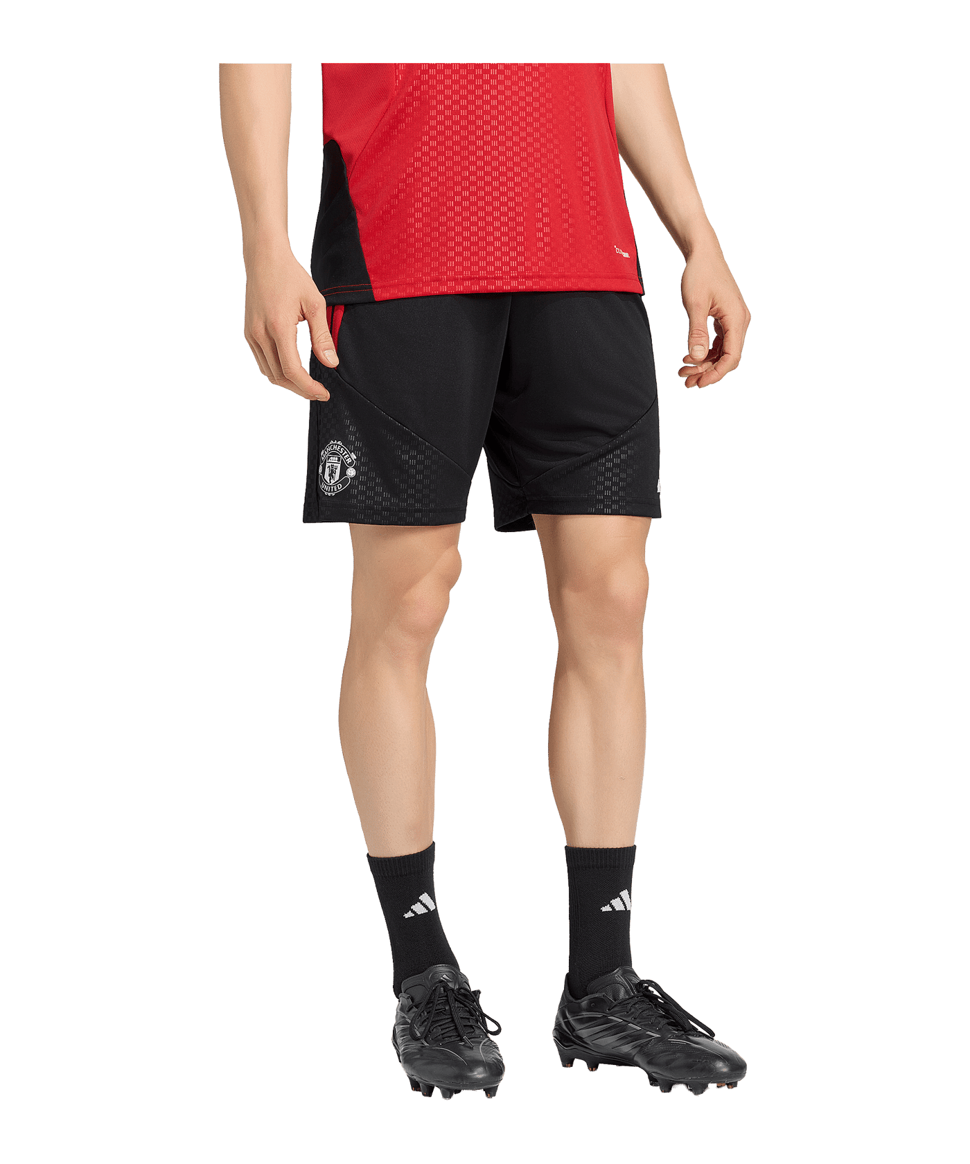 adidas Manchester United Tiro Short Schwarz - schwarz