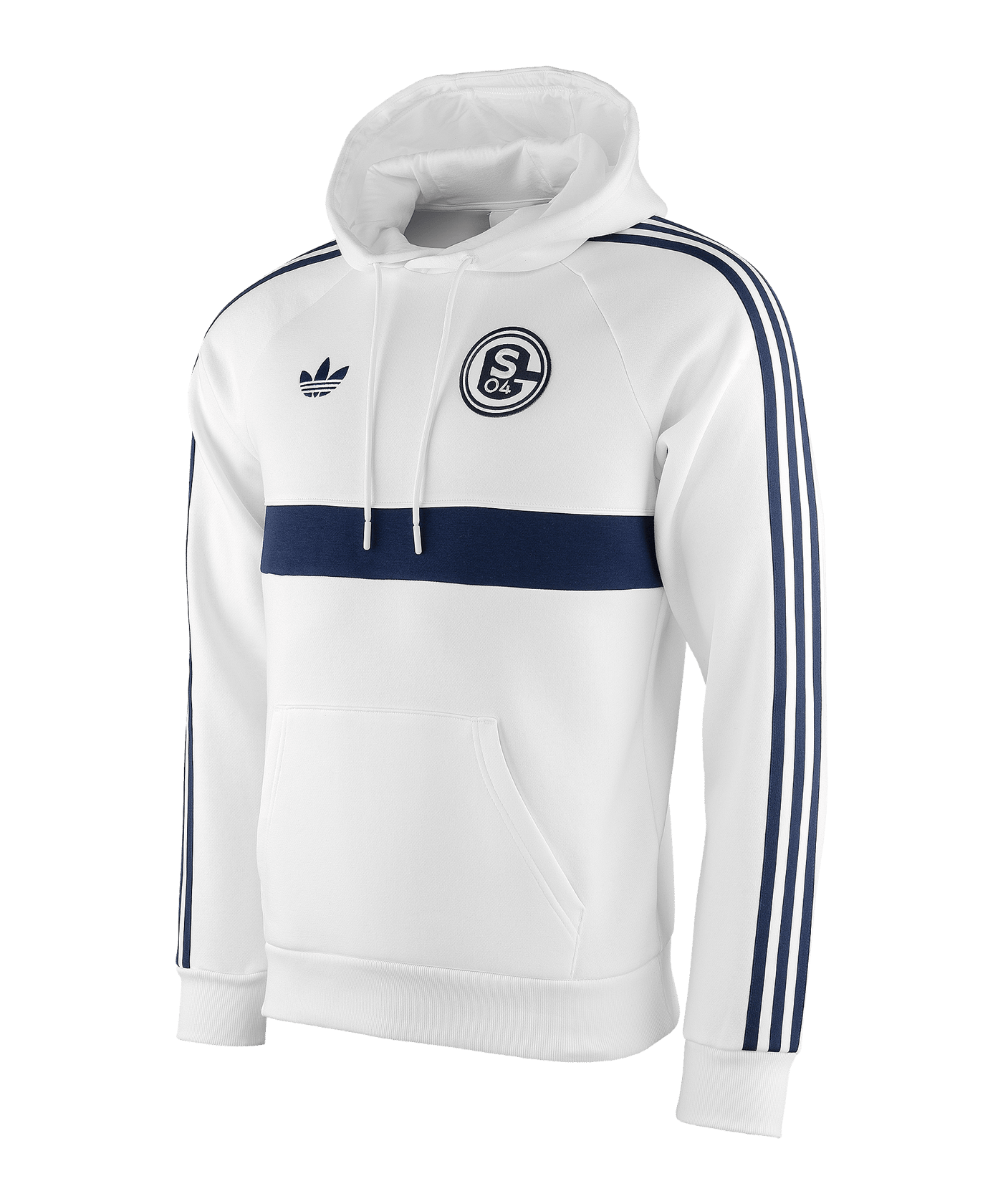adidas Originals FC Schalke 04 Kapuzenjacke Weiß - weiss