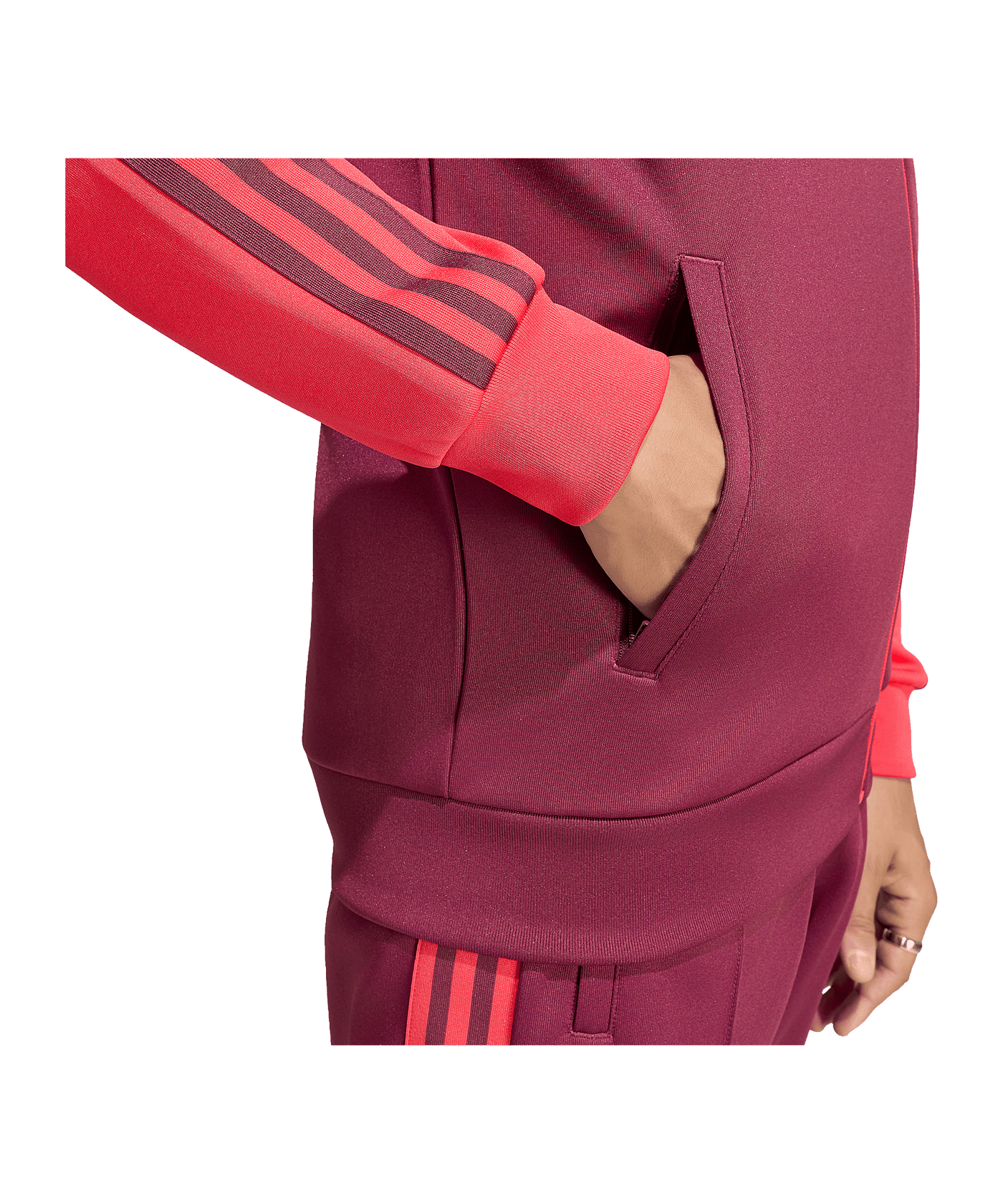 adidas Originals Olympique Lyon Jacke Rosa - rosa