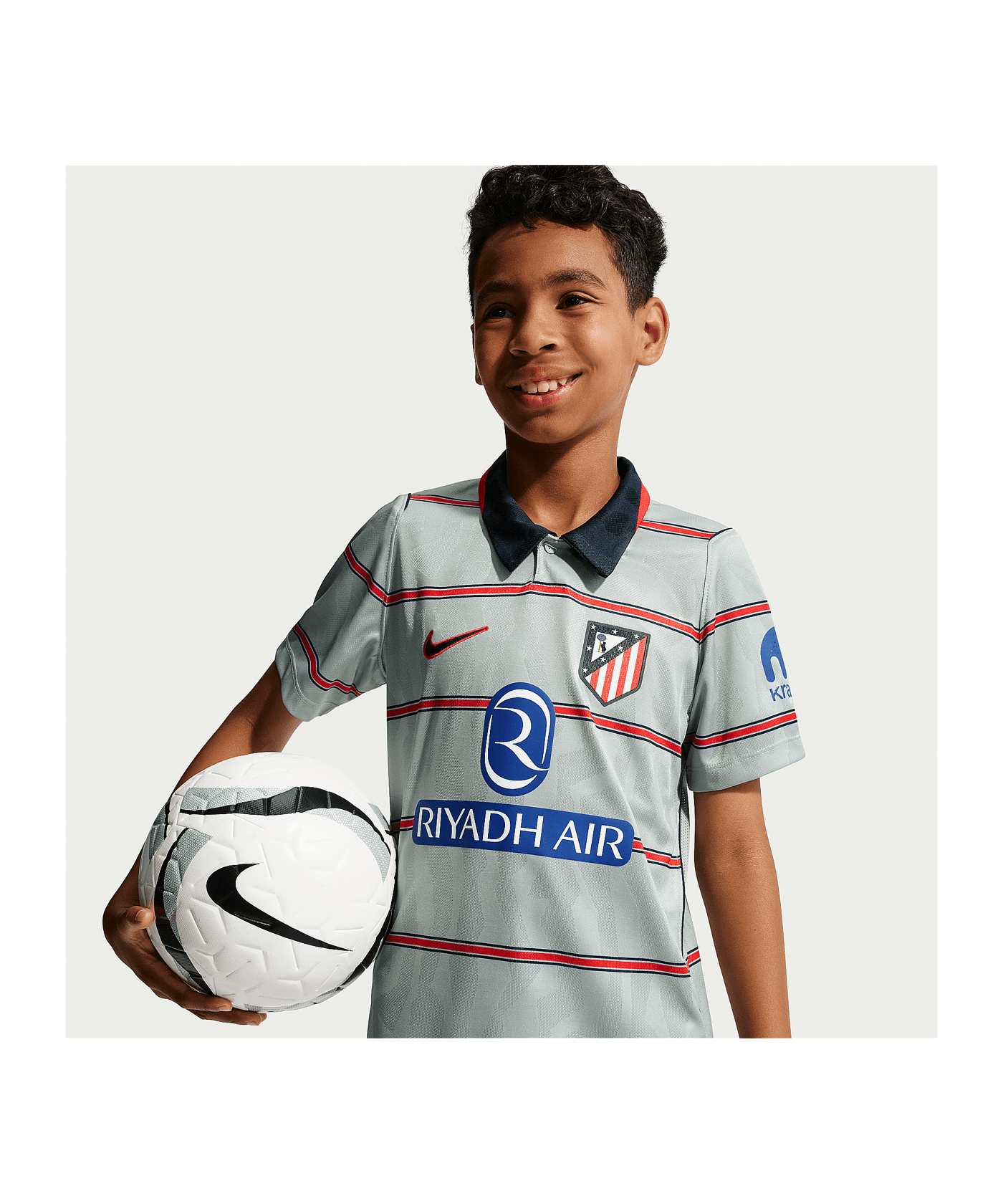 Nike Atletico Madrid Trikot 3rd 2026/2027 Kids Grau F087 - grau