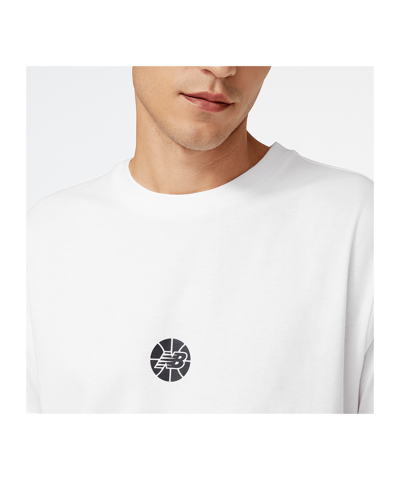 New Balance Essentials Hoops T-Shirt Weiß - weiss