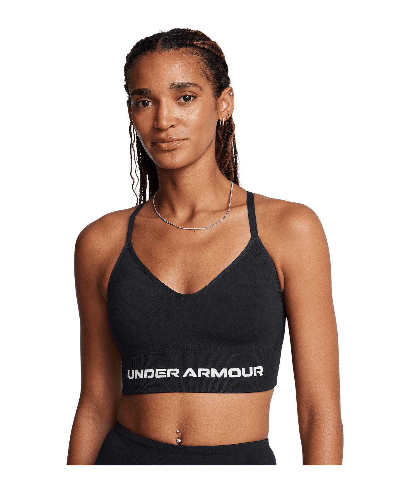Under Armour Vanish Seamless Loose Longsleeve Sport-BH Damen Schwarz F001 - schwarz