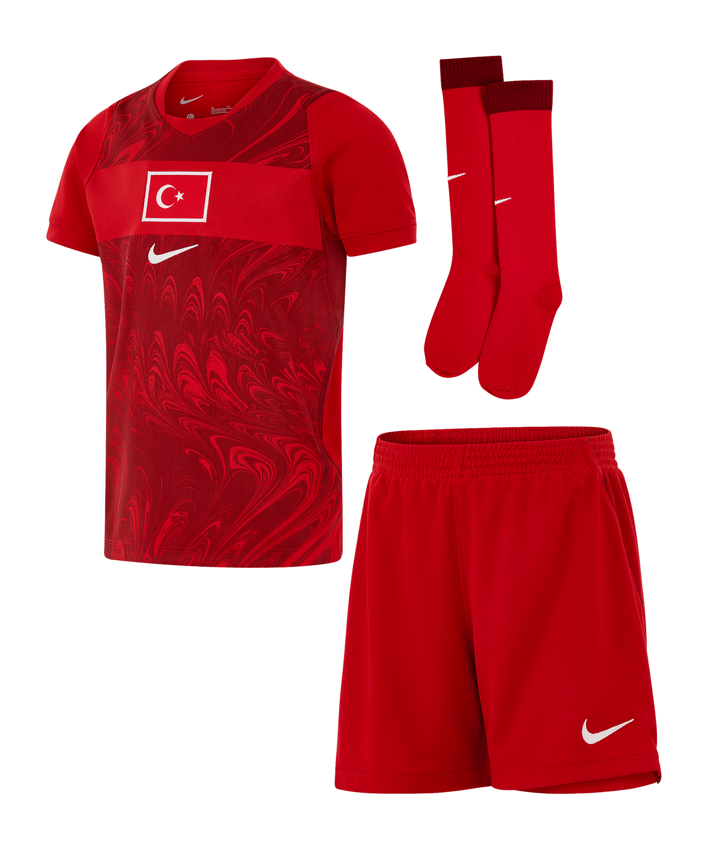Nike TFF Türkei Minikit Trikot Set Home WM 2026 Kids Rot F614 - rot