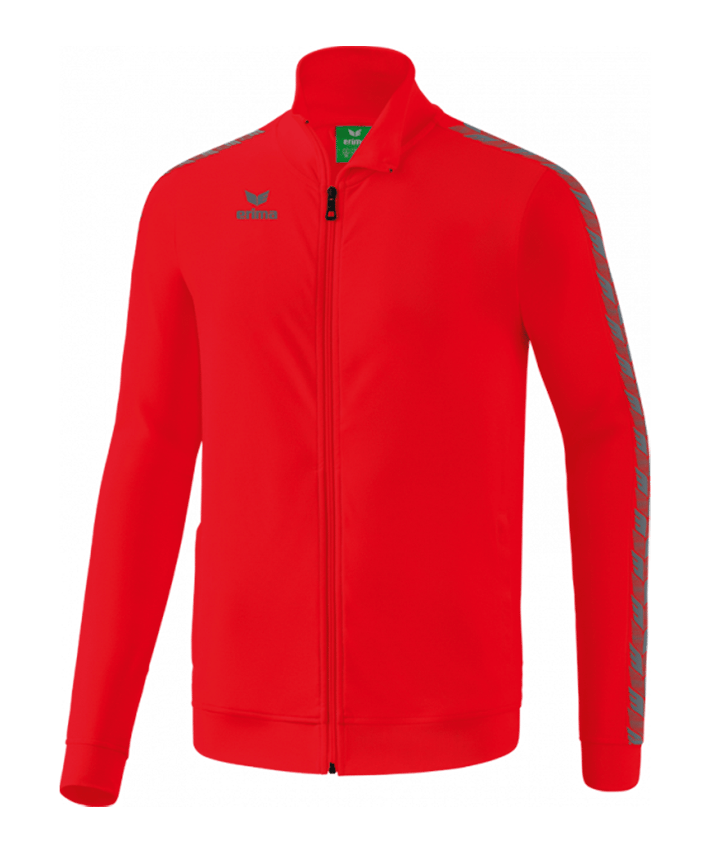 Erima Essential Team Tracktop Jacke Kids Rot Grau - rot