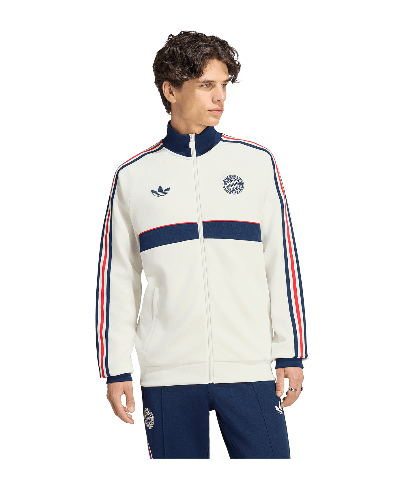 adidas Originals FC Bayern München Jacke Weiß - weiss