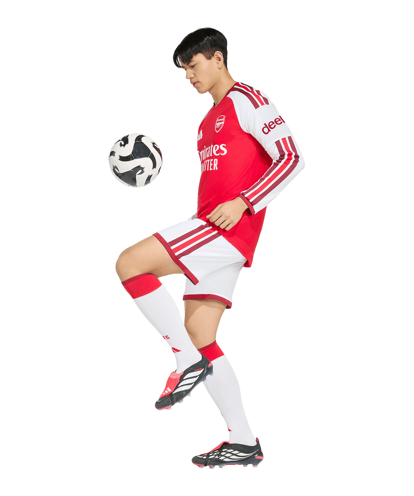 adidas FC Arsenal London Authentic Trikot Langarm Home 2026/2027 Rot - rot