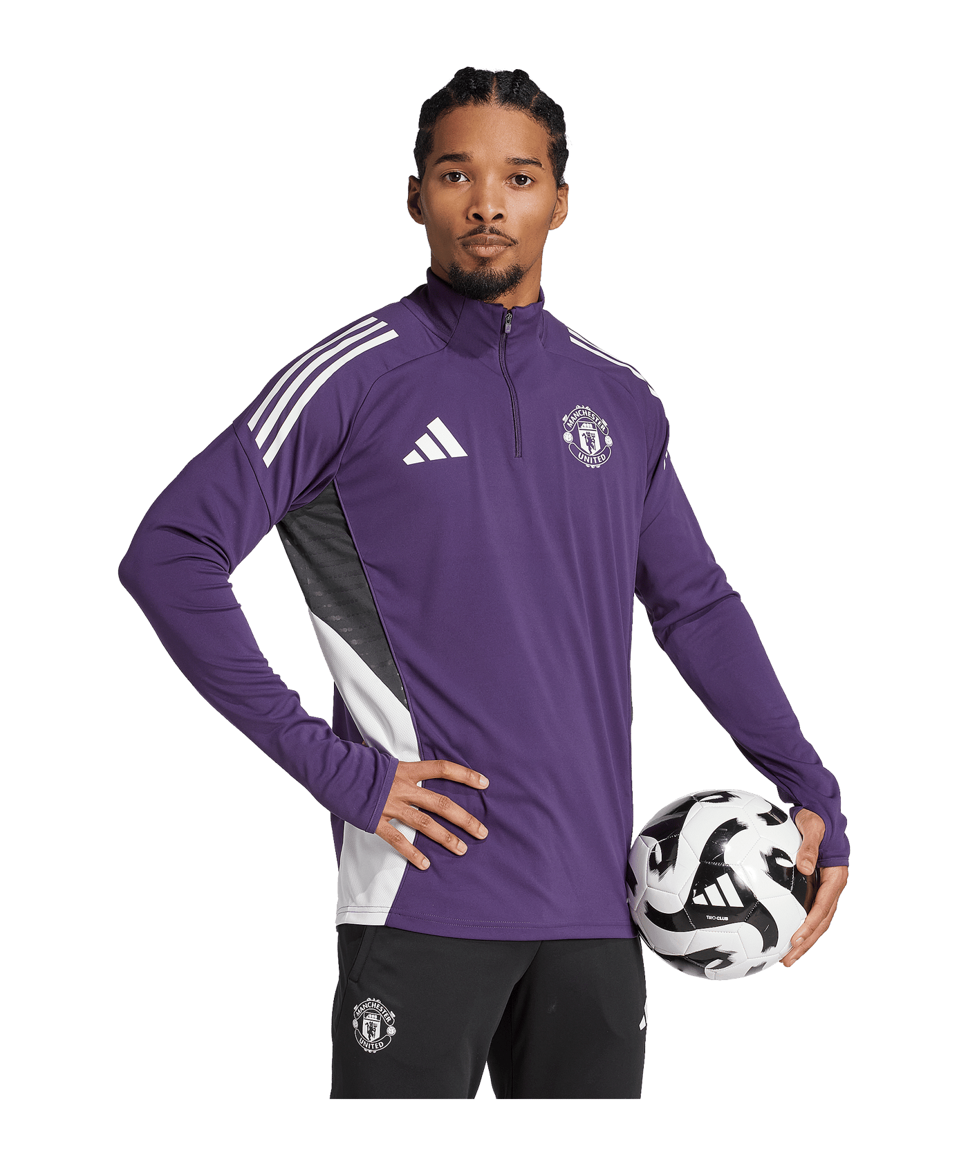 adidas Manchester United Competition Training Sweatshirt Lila - lila