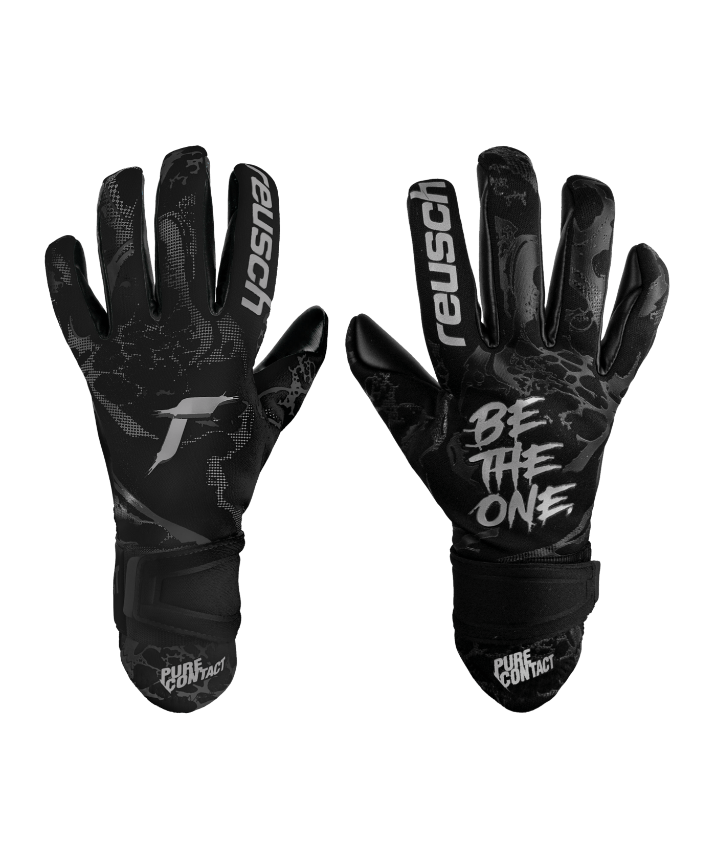 Reusch Pure Contact Infinity Torwarthandschuh Kids Schwarz F7700 - schwarz