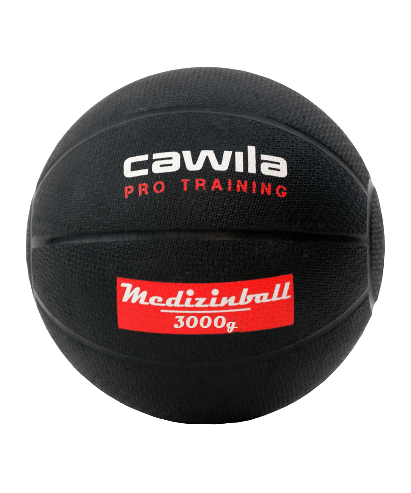 Cawila Medizinball PRO Training 3,0 Kg Schwarz - schwarz