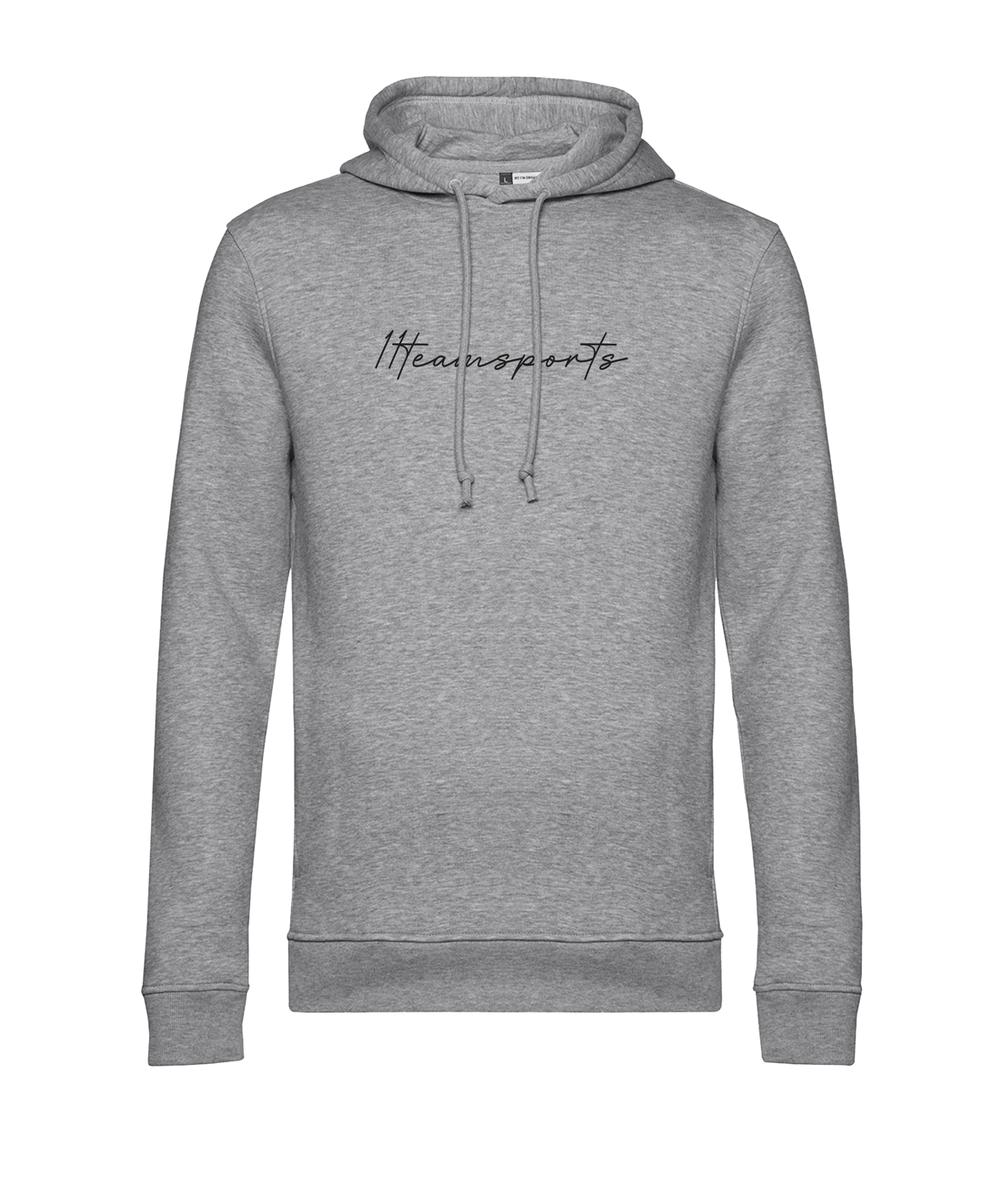 11teamsports Handwriting Hoody Grau Schwarz - grau