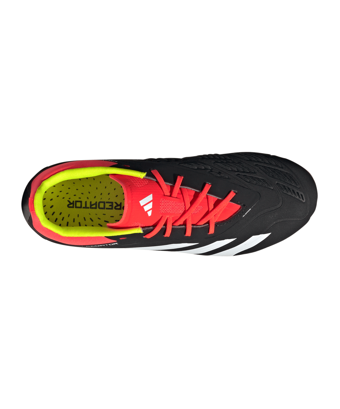 adidas Predator Elite FG Solar Energy Kids Schwarz Weiss Rot - schwarz
