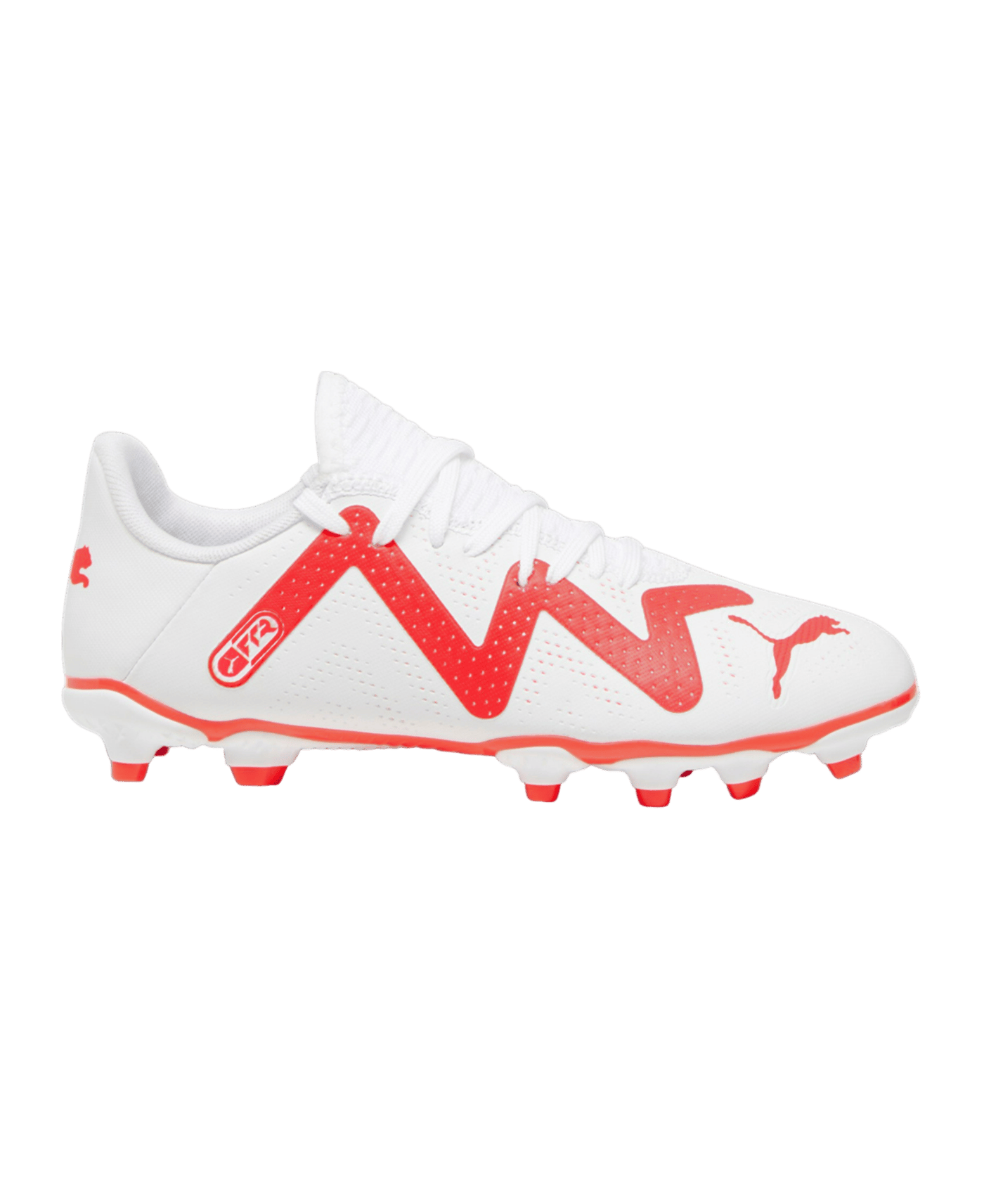 PUMA FUTURE Play FG/AG Breakthrough Jr Kids Weiss Rot Schwarz F01 - weiss