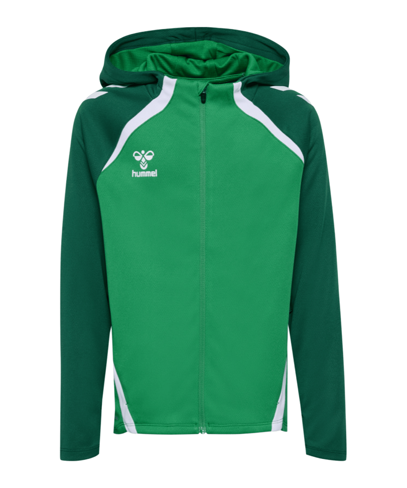 Hummel Lead 2.0 Kapuzenjacke Kids Grün F6327