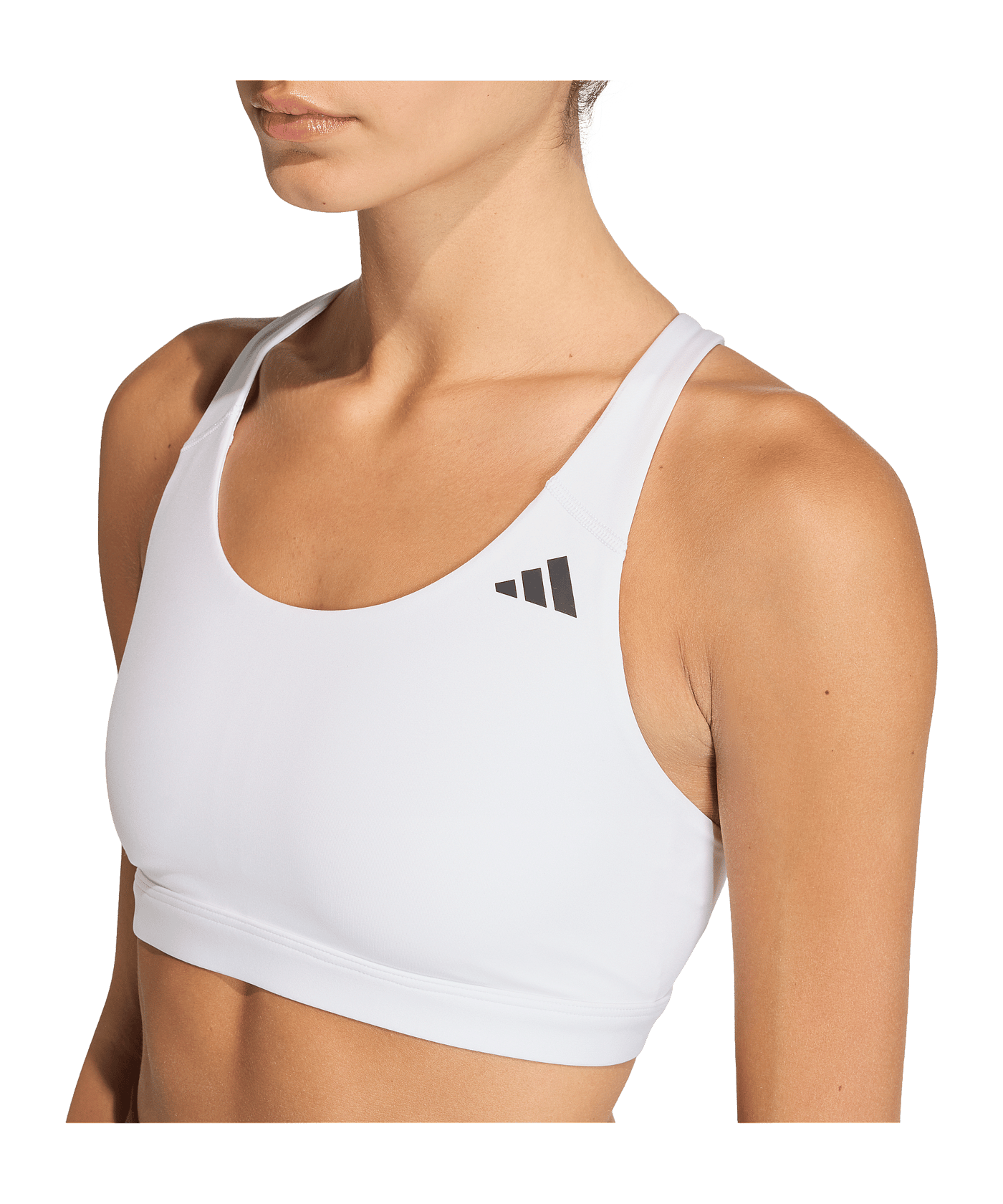 adidas Optime Essentials Workout Sport-BH Damen Weiß - weiss