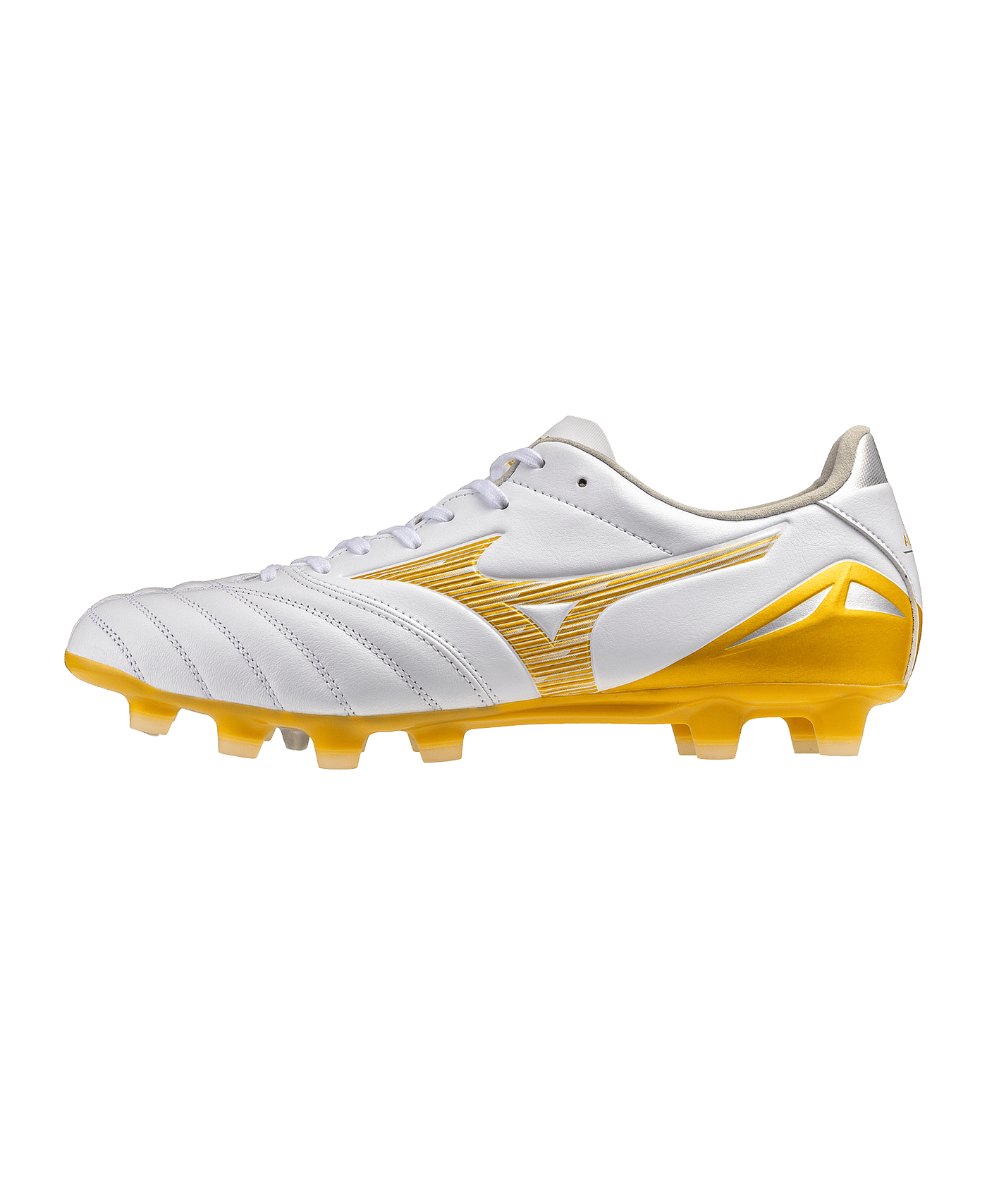 Mizuno Morelia Neo IV Pro FG Bright Gold Weiß F50 - weiss