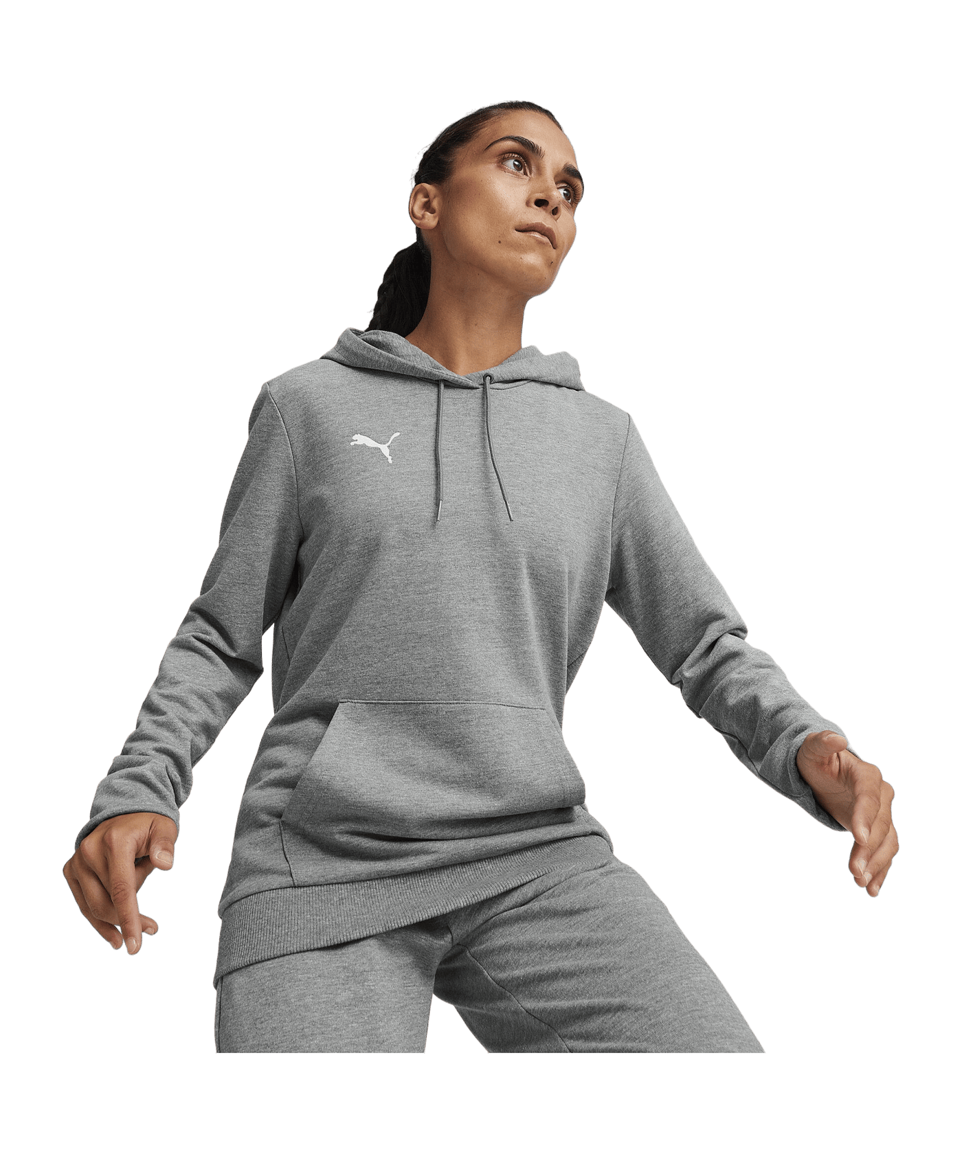 PUMA teamGOAL Casuals Hoody Damen Grau F33 - grau