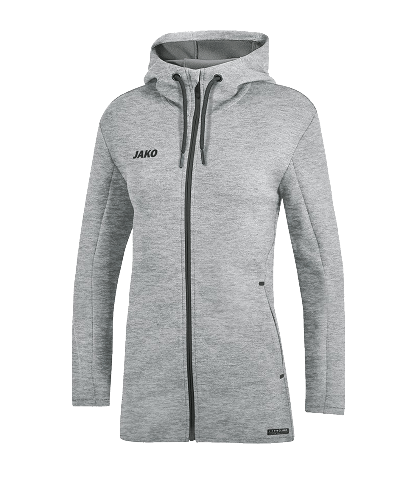 Jako Premium Basic Kapuzenjacke Damen Grau F40 - grau