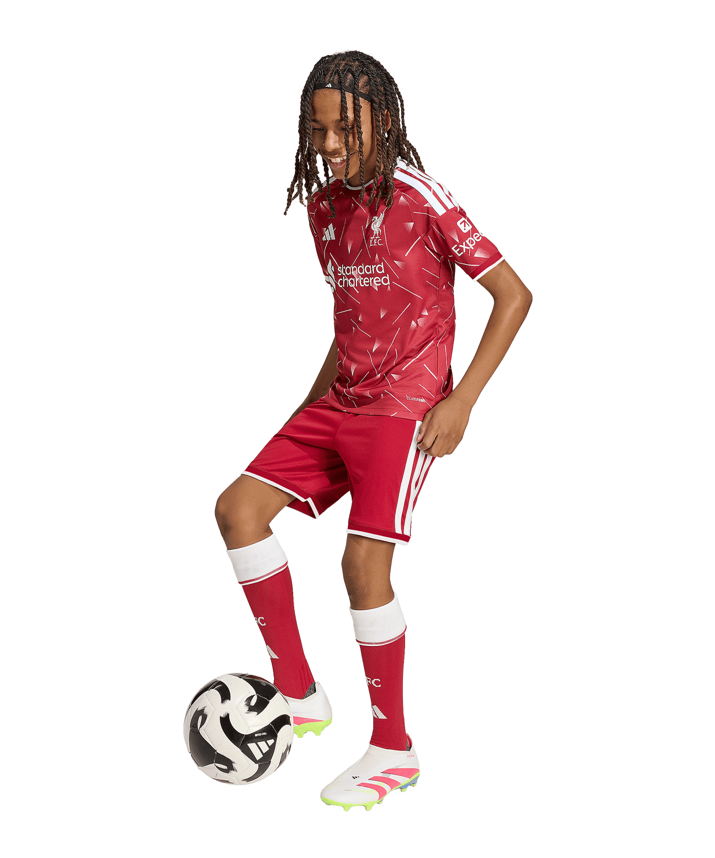 adidas FC Liverpool Short Home 2026/2027 Kids Rot - rot