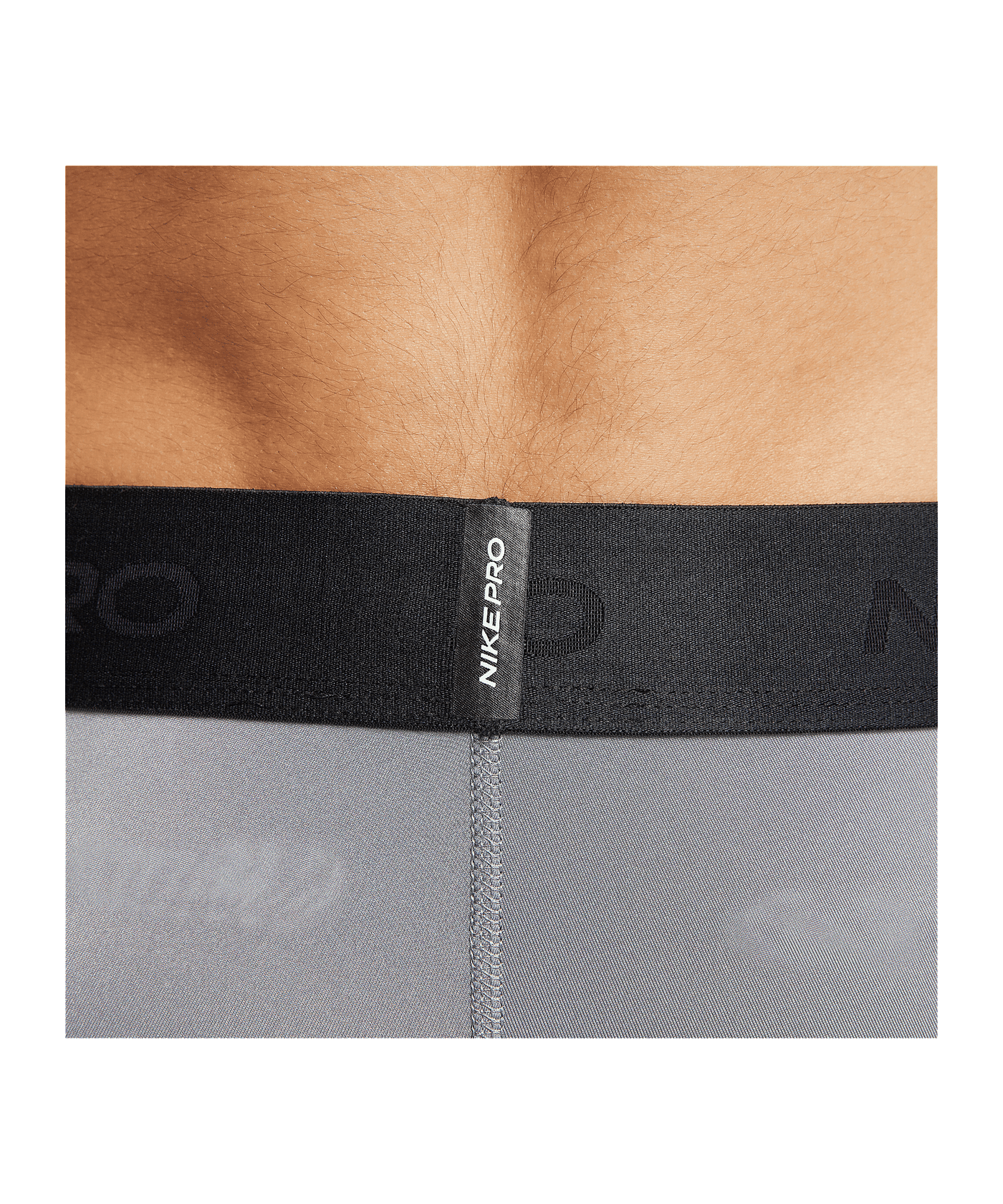 Nike Pro Training Tight Grau Schwarz F084 - grau