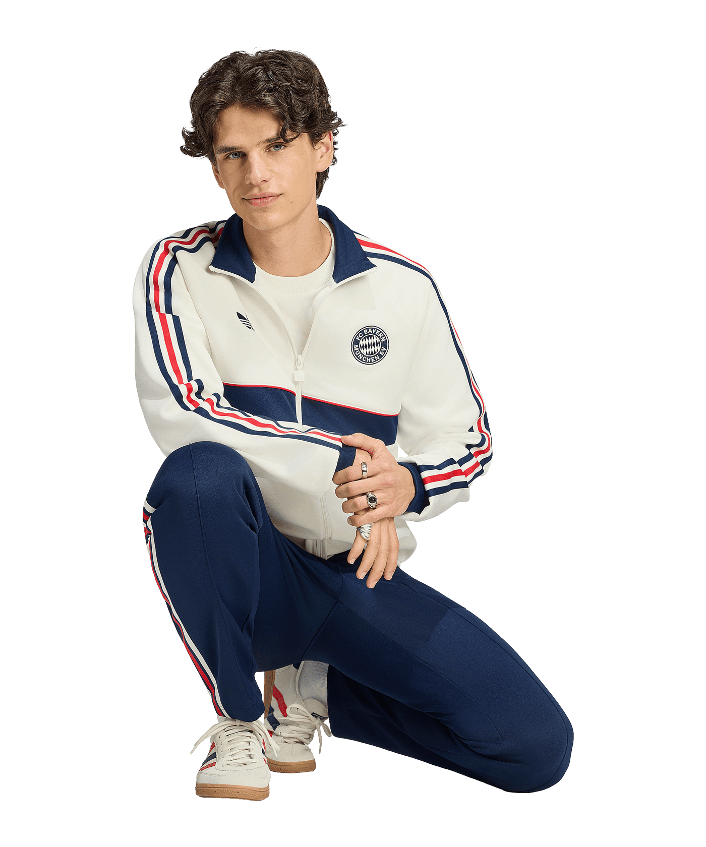 adidas Originals FC Bayern München Jacke Weiß - weiss