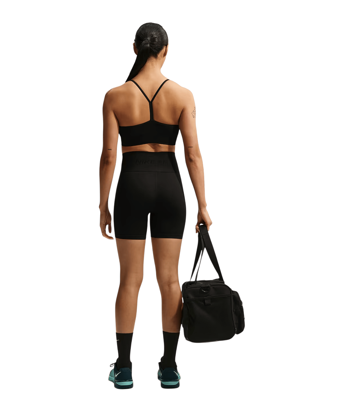 Nike Dri-Fit Seamless Sport-BH Damen Schwarz F010 - schwarz
