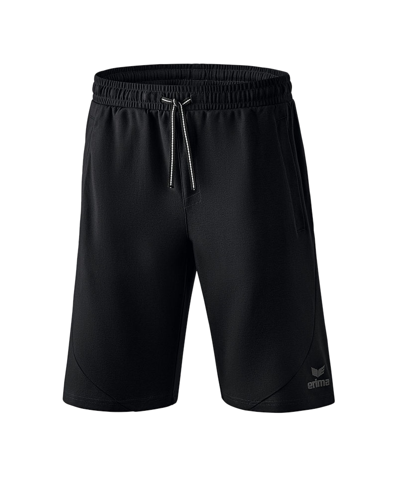 Erima Essential Sweathose Short Schwarz Kids - schwarz