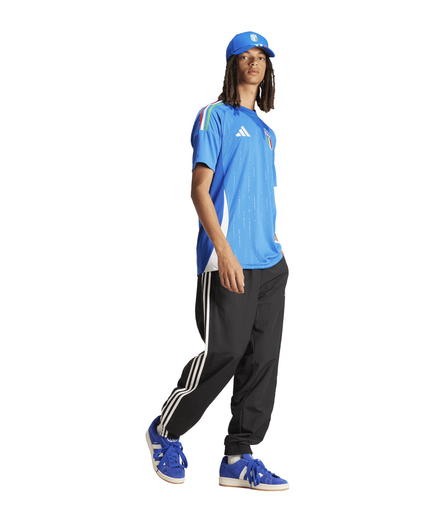 adidas Italien Trikot Home EM 2024 Blau - blau