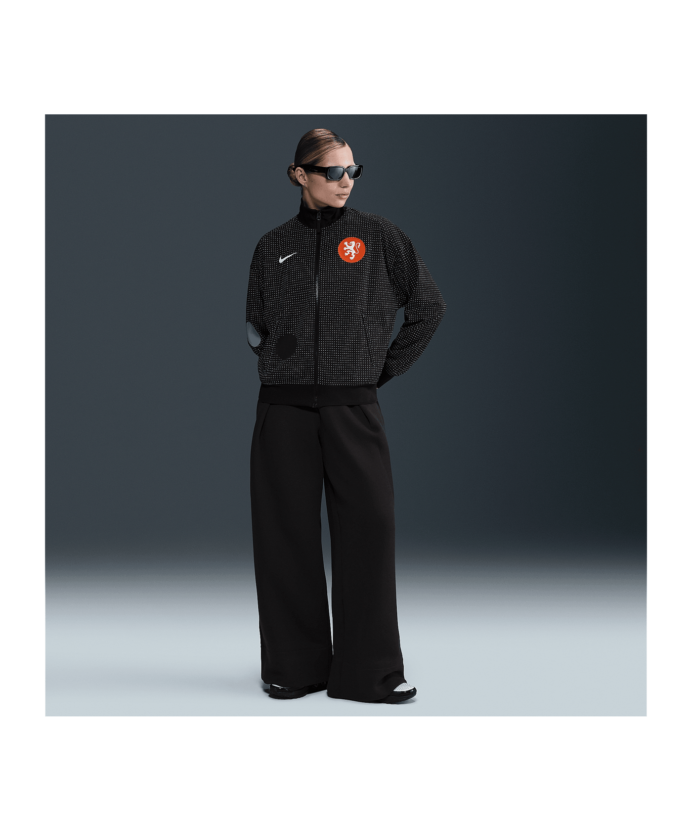 Nike Niederlande Anthem Jacke Damen Schwarz F010 - schwarz