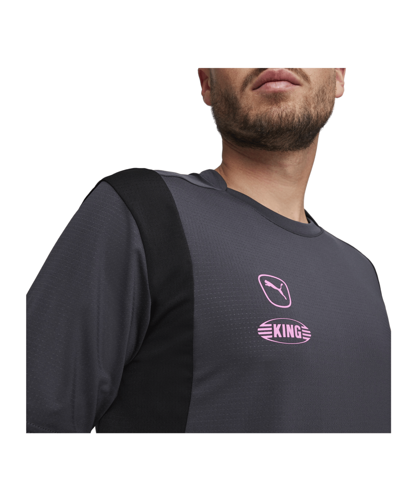 PUMA KING Pro Trikot Grau Schwarz F05 - grau