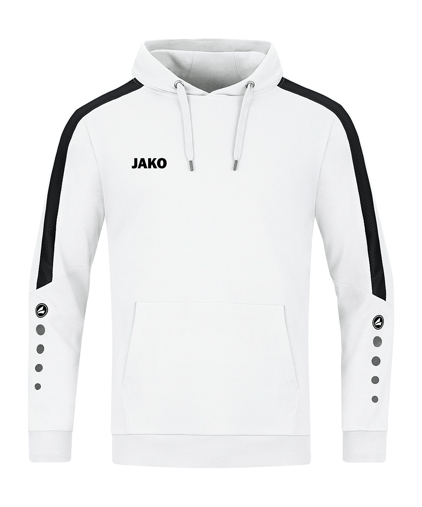 JAKO Power Hoody Kids Weiss Schwarz F000 - weiss