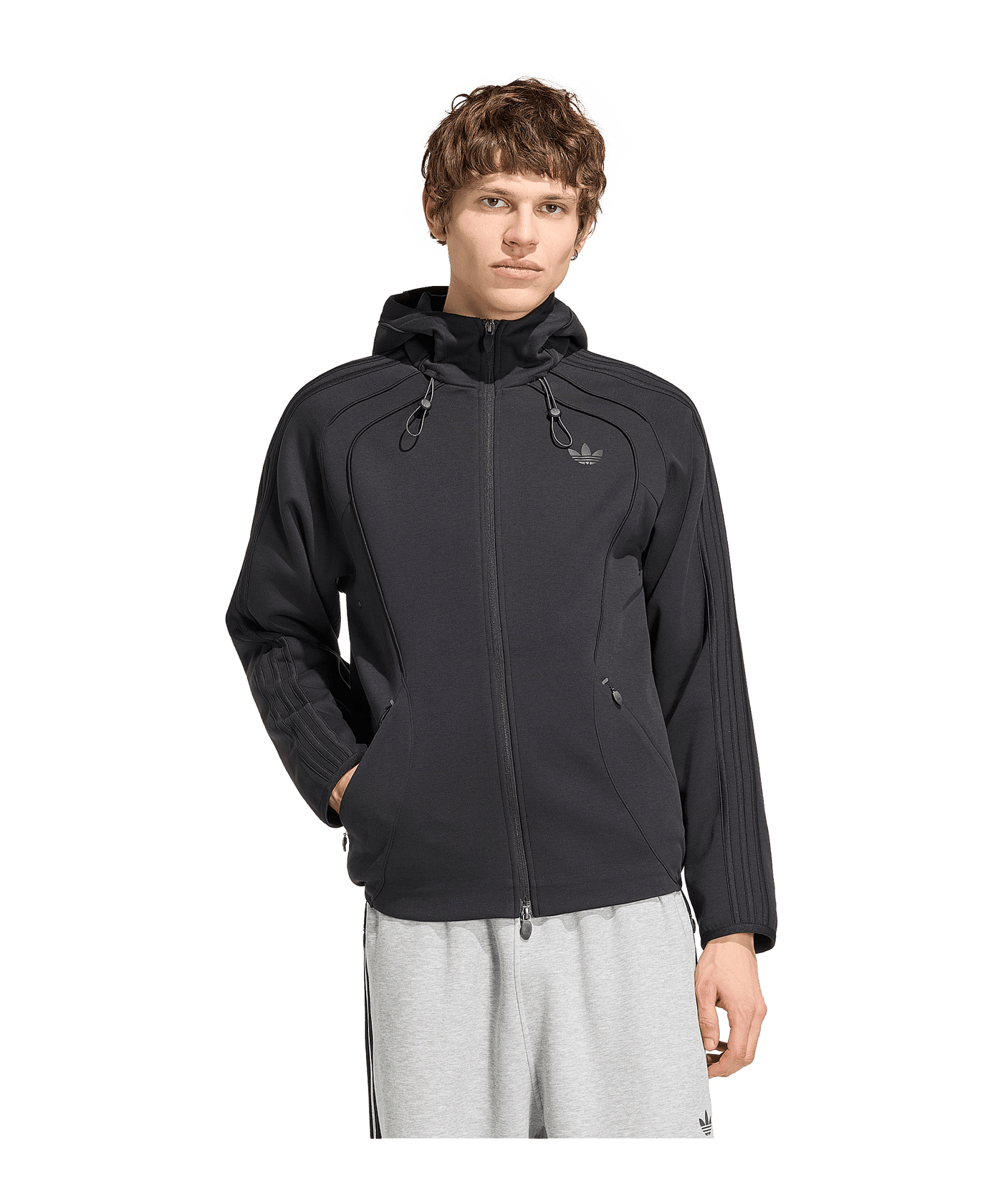 adidas Originals Spacer Teamgeist 26 Cutline Kapuzenjacke Schwarz - schwarz