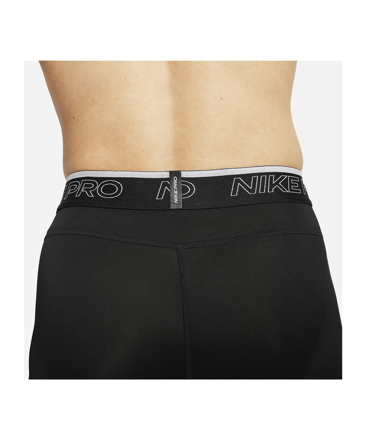 Nike Pro Dri-FIT Short Tight Schwarz Weiss F010 - schwarz