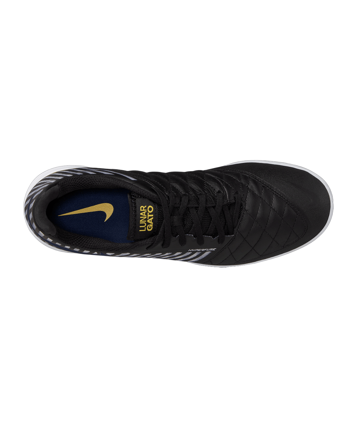 Nike Lunar Gato II IC Halle Schwarz F009 - schwarz