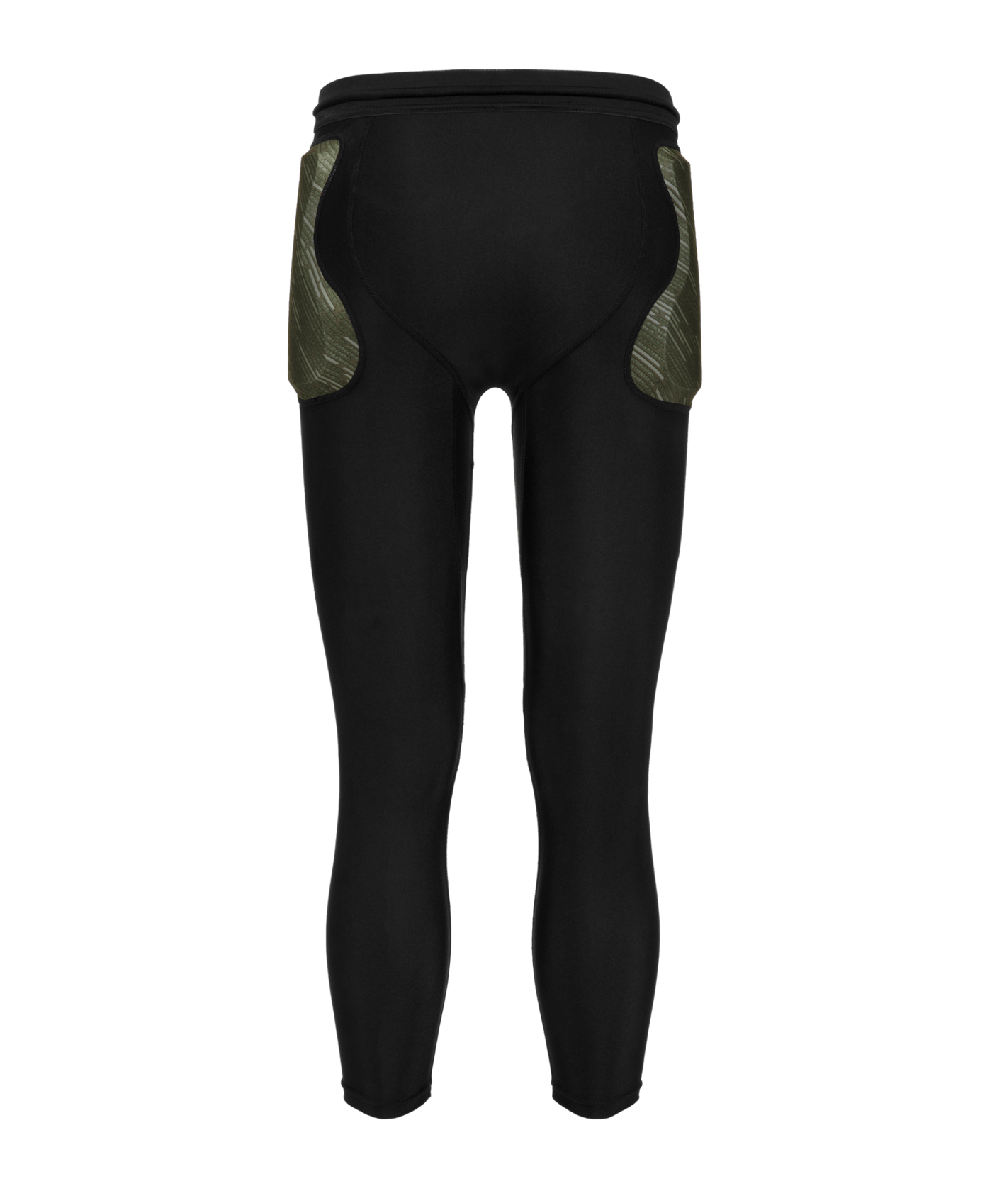 Reusch Padded Eco 3/4 Tight Schwarz Grün F7050 - schwarz