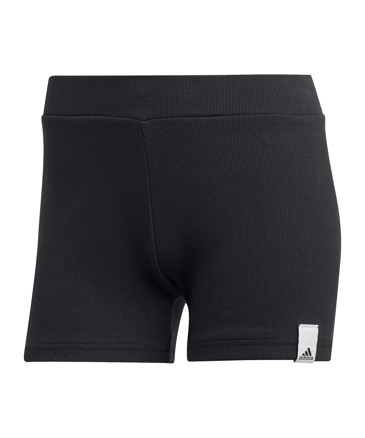 adidas Lounge Rib Bootys Short Damen Schwarz - schwarz