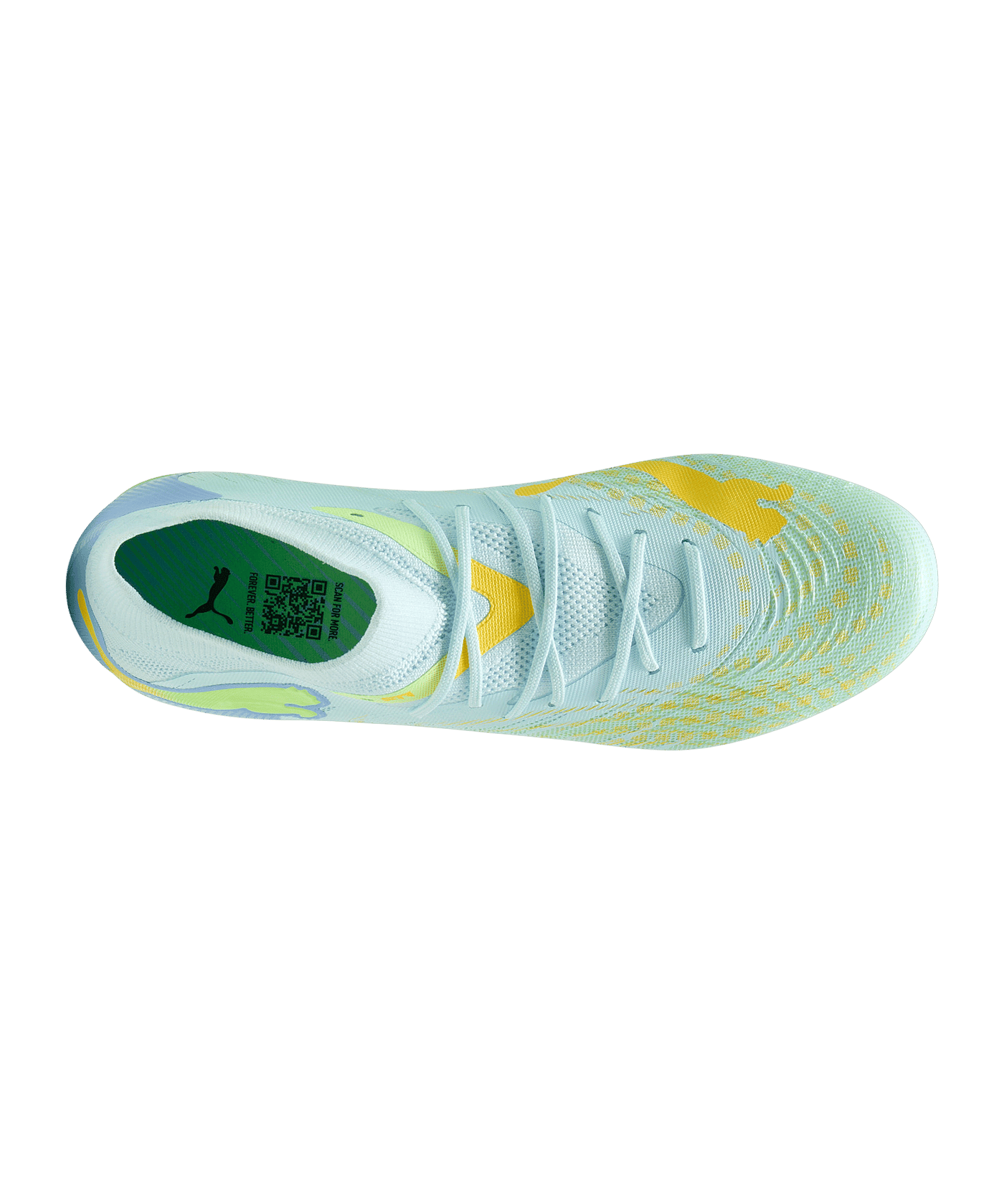 PUMA FUTURE 9 Match FG/AG Light Up Damen Gelb F01 - blau