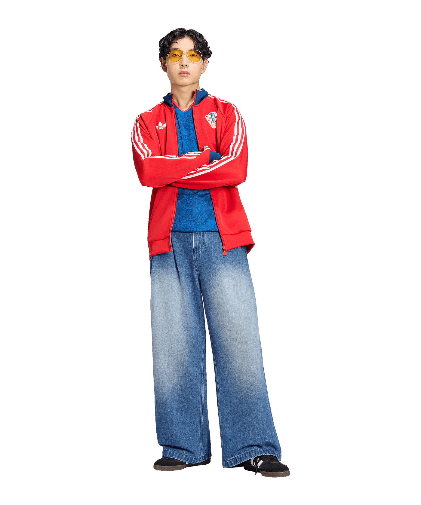 adidas Originals Kroatien Jacke Rot - rot