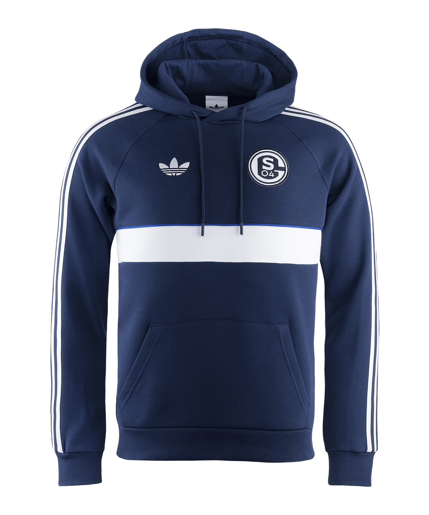 adidas Originals FC Schalke 04 Kapuzenjacke Blau - blau